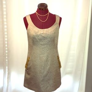 One of a kind dress with beautiful stone pockets